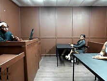 Black Wench bangs & sucks in judge Athena Hazes courtroom