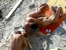 Orgy on the beach for friends with benefits