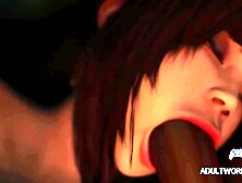 BBC Outdoor Camp Sex 3D HENTAI Animation