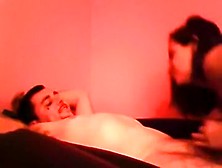 Wife sucking my limp wang as I lie back and chill on daybed