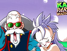 Kame Paradise 3 - West Supreme Kai gets saved by a big old cock