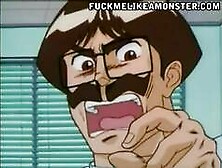 Anime strapon fuck threesome