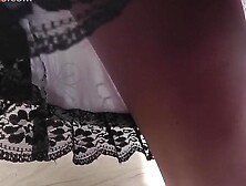 Dark Underware On Up Petticoat Close Up Episode