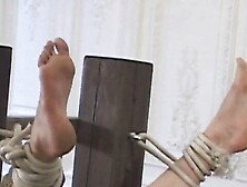 Russian blonde submits to the wild demands of an officer