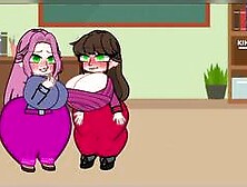 Diversão na escola: Professora x Diretora futa