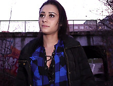 Klaudia Diamond sucks and rides hard pecker for some cash