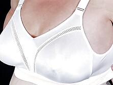 Retro Granny Panties and Bra - My Mature Milf Hairy Cunt and Big Saggy Gilf Tits in Beautiful Big Underwear