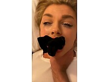 Abused Blonde Choked With Panties In Mouth