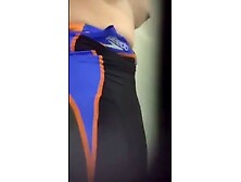 teen swimmer before and after practice