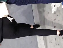 Nice Colombian with see thru black leggings 2