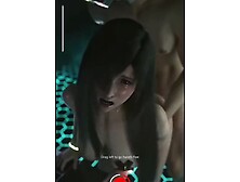 Tifa’s first double penetration