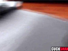 Cuck spouse watching black wife gettting fucked hard by large shlong