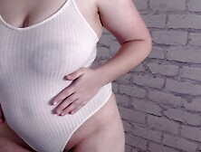 BBW busty wife with a hairy pussy take off condom from my dick and ask me for a cheating creampie! - Milky Mari