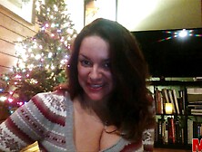 Luscious Latina Rubbing Her Big Bobbs During A Webcam Show