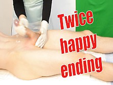 Male Sugaring Brazilian Waxing With A Jerk Off.  Twice Happy Ending