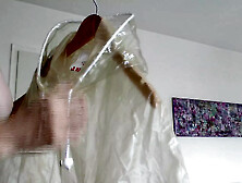 When It Rains I Wear My Transparent Pvc Rain Cape