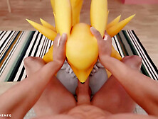 Furry MILF Renamon Fucked Hard and Creampied -Compilation