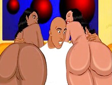 Bodega booty-Big black asses Cheokee & Delotta in backdoor 3 some cartoon.