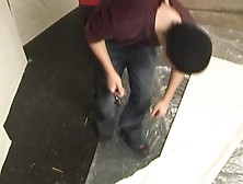 Bossy Russian blonde gets her pantyhose ripped