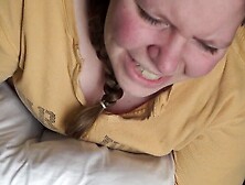 A Girl Double Strapped - Spanking