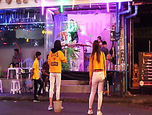 Pattaya Walking Street Nightlife And Ladyboy, Thailand 2020