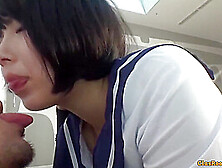 Asian Schoolgirl Licks Throbbing Wiener