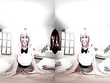 Vrlatina - Curvy Blondie Fesser Cartoon Style Sex Inside Vr