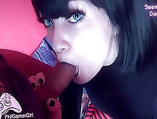 Hot Goth Teen 18  Gets A Massive Cumshot On Face - Mavis Cosplay Sweet Darling