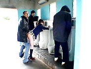 Spicy Asian babe gives a nasty blowjob