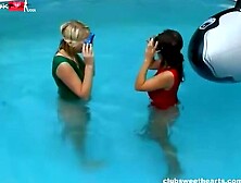 poolside lesbo passion