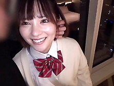 Part1 Honoka (18) Going Home Club [Dating at night without telling her parents] [Pet-type J○ who gets embarrassed by outdoor col