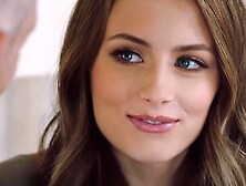 Pool boy pushes his hard cock in Kyler Quinn's tight bootyhole