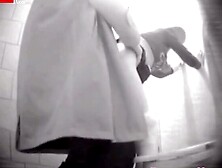 Creampie Coed Caught in the Ladies Room