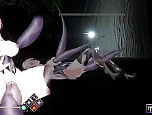 Cartoon game. Stunning nun has sex on the hill.