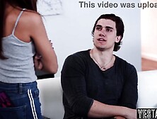 Slim lesbo Lalin girl angel bangs her fiances cold-blooded large shlong step brother