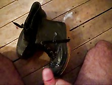 Cum On Rubber Boots