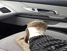 Shoeplay with flats in car