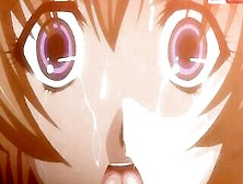 Glam and busty anime ladies enjoy messy facials after blowjobs and fucking