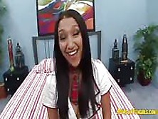 Asian Schoolgirl In Oral Action