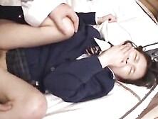 Freshman Groping Senior Japanese Girl Hairy Pussy