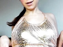 The Tiniest Bunny - Edging Joi In Gold Bodysuit