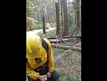 Wildfire Workers Outdoor Masturbation Solo