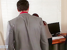 Redhead Penny The New Office Slut