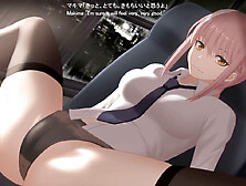 Makima gets filled up with internal cum