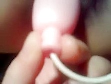 My insatiable wife likes when I play with her soaking cum-gap