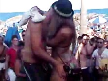 Bikini pig got groped in front of crowd