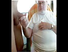 Grandpa And Young On Web Cam