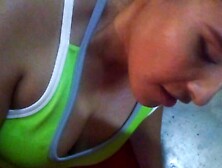 Big ass Gina fucked in the ass when she was doing exercises