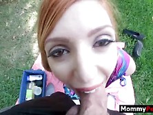 Busty mom wants son to creampie her pussy