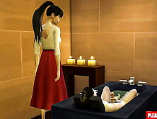 Thai Mom Helping Son Masturbation In The Bath || Mother Catches Her Son Masturbating || Oriental Mom And Son || Korean Tape Sex